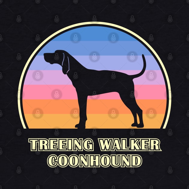 Treeing Walker Coonhound Vintage Sunset Dog by millersye